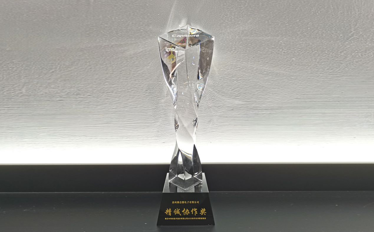 蘇州騰芯微電子榮獲粵芯半導(dǎo)體技術(shù)股份有限公司“精誠協(xié)作獎”